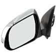 Driver and Passenger Side Mirrors, Power Adjust, Manual Folding, Non-Heated, Chrome, In-housing Signal Light, No Memory, No Puddle Light, No Auto-Dimming, No Blind Spot Feature