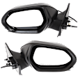 Driver and Passenger Side Mirrors, Power Adjust, Manual Folding, Heated, Textured Black, No Signal Light, No Memory, No Puddle Light, No Auto-Dimming, No Blind Spot Feature
