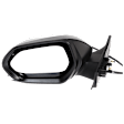 Driver and Passenger Side Mirrors, Power Adjust, Manual Folding, Heated, Textured Black, No Signal Light, No Memory, No Puddle Light, No Auto-Dimming, No Blind Spot Feature