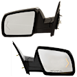 Driver and Passenger Side Mirror, Power Adjust, Heated, Power Folding, Chrome, In-glass Signal Light, No Memory, With Puddle Light, No Auto-Dim, No Blind Spot Feature