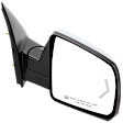 Driver and Passenger Side Mirror, Power Adjust, Heated, Power Folding, Chrome, In-glass Signal Light, With Memory, With Puddle Light, No Auto-Dim, No Blind Spot Feature