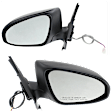 Driver and Passenger Side Mirrors, Power Adjust, Manual Folding, Non-Heated, Paintable, In-housing Signal Light, No Memory, No Puddle Light, No Auto-Dimming, No Blind Spot Feature