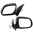 Driver and Passenger Side Mirrors, Power Adjust, Manual Folding, Non-Heated, Textured Black, No Signal Light, No Memory, No Puddle Light, No Auto-Dimming, No Blind Spot Feature