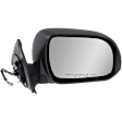 Driver and Passenger Side Mirrors, Power Adjust, Manual Folding, Non-Heated, Textured Black, No Signal Light, No Memory, No Puddle Light, No Auto-Dimming, No Blind Spot Feature