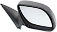 Driver and Passenger Side Mirrors, Manual Adjust, Manual Folding, Non-Heated, Textured Black, No Signal Light, No Memory, No Puddle Light, No Auto-Dimming