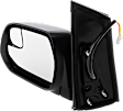 Driver and Passenger Side Mirror, Power Adjust, Non-Heated, Manual Folding, Textured Black, No Signal Light, No Memory, No Puddle Light, No Auto-Dim, With Blind Spot Glass