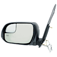 Driver and Passenger Side Mirror, Power Adjust, Heated, Manual Folding, Paintable, No Signal Light, No Memory, No Puddle Light, No Auto-Dimming, With Blind Spot Glass