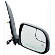 Driver and Passenger Side Mirror, Power Adjust, Heated, Manual Folding, Paintable, No Signal Light, No Memory, No Puddle Light, No Auto-Dimming, With Blind Spot Glass