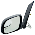 Driver and Passenger Side Mirror, Power Adjust, Heated, Manual Folding, Paintable, No Signal Light, No Memory, No Puddle Light, No Auto-Dimming, With Blind Spot Glass