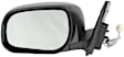 Driver and Passenger Side Mirror, Power Adjust, Non-Heated, Manual Folding, Textured Black, No Signal Light, No Memory, No Puddle Light, No Auto-Dim, No Blind Spot Feature