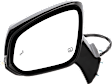 Driver and Passenger Side Mirror, Power Adjust, Heated, Manual Folding, Paintable, In-housing Signal Light, With Memory, With Puddle Light, No Auto-Dim, With Blind Spot Detection in Glass