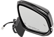 Driver and Passenger Side Mirror, Power Adjust, Heated, Manual Folding, Paintable, In-housing Signal Light, With Memory, With Puddle Light, No Auto-Dim, With Blind Spot Detection in Glass