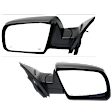 Driver and Passenger Side Mirror, Power Adjust, Heated, Manual Folding, Textured Black, No Signal Light, No Memory, No Puddle Light, No Auto-Dim, With Blind Spot Detection in Glass