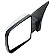 Driver and Passenger Side Mirror, Power Adjust, Heated, Manual Folding, Chrome, No Signal Light, No Memory, No Puddle Light, No Auto-Dim, With Blind Spot Detection in Glass