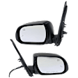 Driver and Passenger Side Mirror, Power Adjust, Heated, Power Folding, Paintable, In-housing Signal Light, With Memory, With Puddle Light, No Auto-Dim, With Blind Spot Detection in Glass