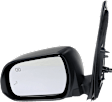 Driver and Passenger Side Mirror, Power Adjust, Heated, Power Folding, Paintable, In-housing Signal Light, With Memory, With Puddle Light, No Auto-Dim, With Blind Spot Detection in Glass