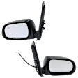 Driver and Passenger Side Mirror, Power Adjust, Heated, Manual Folding, Paintable, No Signal Light, No Memory, No Puddle Light, No Auto-Dim, With Blind Spot Detection in Glass