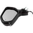 Driver and Passenger Side Mirrors, Power Adjust, Manual Folding, Heated, Paintable, In-housing Signal Light, With memory, No Puddle Light, No Auto-Dimming, With Blind Spot Detection in Glass