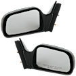 Driver and Passenger Side Mirror, Power Adjust, Non-Heated, Non-Folding, Paintable, No Signal Light, No Memory, No Puddle Light, No Auto-Dim, No Blind Spot Feature