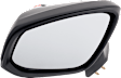 Driver and Passenger Side Mirror, Power Adjust, Non-Heated, Manual Folding, Textured Black, No Signal Light, No Memory, No Puddle Light, No Auto-Dim, No Blind Spot Feature