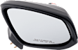 Driver and Passenger Side Mirror, Power Adjust, Non-Heated, Manual Folding, Textured Black, No Signal Light, No Memory, No Puddle Light, No Auto-Dim, No Blind Spot Feature