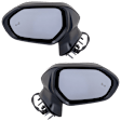 Driver and Passenger Side Mirror, Power Adjust, Heated, Manual Folding, Paintable, In-housing Signal Light, No Memory, No Puddle Light, No Auto-Dim, With Blind Spot Detection in Glass