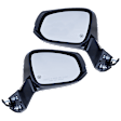 Driver and Passenger Side Mirrors, Power Adjust, Manual Folding, Heated, Paintable, In-Housing Signal Light, No Memory, No Puddle Light, No Auto-Dimming, No Blind Spot Feature