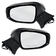 Driver and Passenger Side Mirror, Power Adjust, Heated, Manual Folding, Paintable, In-housing Signal Light, No Memory, No Puddle Light, No Auto-Dim, With Blind Spot Detection in Glass