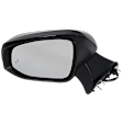 Driver and Passenger Side Mirror, Power Adjust, Heated, Manual Folding, Paintable, In-housing Signal Light, No Memory, No Puddle Light, No Auto-Dim, With Blind Spot Detection in Glass