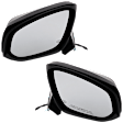 Driver and Passenger Side Mirror, Power Adjust, Heated, Manual Folding, Textured Black, No Signal Light, No Memory, No Puddle Light, No Auto-Dim, No Blind Spot Feature