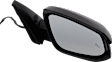 Driver and Passenger Side Mirror, Power Adjust, Heated, Manual Folding, Paintable, No Signal Light, No Memory, No Puddle Light, No Auto-Dim, With Blind Spot Detection in Glass