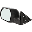 Driver and Passenger Side Mirror, Power Adjust, Heated, Manual Folding, Textured Black, No Signal Light, No Memory, No Puddle Light, No Auto-Dim