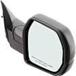 Driver and Passenger Side Mirror, Power Adjust, Heated, Manual Folding, Textured Black, No Signal Light, No Memory, No Puddle Light, No Auto-Dim
