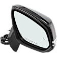 Driver and Passenger Side Mirror, Power Adjust, Heated, Power Folding, Paintable, In-housing Signal Light, With Memory, With Puddle Light, No Auto-Dim, With Blind Spot Detection in Glass
