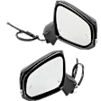 Driver and Passenger Side Mirror, Power Adjust, Heated, Power Folding, Paintable, In-housing Signal Light, With Memory, With Puddle Light, No Auto-Dim, With Blind Spot Detection in Glass