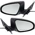 Driver and Passenger Side Mirror, Power Adjust, Non-Heated, Manual Folding, Paintable, No Signal Light, No Memory, No Puddle Light, No Auto-Dim, No Blind Spot Feature