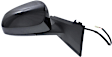 Driver and Passenger Side Mirror, Power Adjust, Non-Heated, Manual Folding, Paintable, No Signal Light, No Memory, No Puddle Light, No Auto-Dim, No Blind Spot Feature