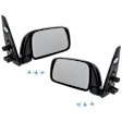 Driver and Passenger Side Mirrors, Manual Adjust, Manual Folding, Non-Heated, Textured Black, No Signal Light, No Memory, No Puddle Light, No Auto-Dimming