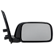 Driver and Passenger Side Mirrors, Manual Adjust, Manual Folding, Non-Heated, Textured Black, No Signal Light, No Memory, No Puddle Light, No Auto-Dimming
