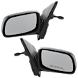 Driver and Passenger Side Non-Towing Mirrors, Manual Adjust, Manual Folding, Non-Heated, Textured Black, No Signal Light, No Memory, No Puddle Light, No Auto-Dimming
