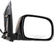 Driver and Passenger Side Mirrors, Power Adjust, Manual Folding, Heated, Textured Black, No Signal Light, No Memory, No Puddle Light, No Auto-Dimming, No Blind Spot Feature