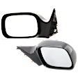 Driver and Passenger Side Mirrors, Power Adjust, Non-Folding, Heated, Paintable, No Signal Light, Memory, Puddle Light, Auto-Dimming, and Blind Spot Feature, For Models Without Navigation System