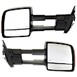 2019 Toyota Tundra - Driver and Passenger Side Towing Mirror, Power Adjust, Heated, Textured Black, Manual Folding, In-housing Signal Light, With Blind Spot Glass, Without Memory Recall, No Puddle Light, No Auto-Dimming