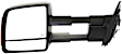 2019 Toyota Tundra - Driver and Passenger Side Towing Mirror, Power Adjust, Heated, Textured Black, Manual Folding, In-housing Signal Light, With Blind Spot Glass, Without Memory Recall, No Puddle Light, No Auto-Dimming