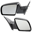 Driver and Passenger Side Mirror, Power Adjust, Non-Heated, Manual Folding, Textured Black, No Signal Light, No Memory, No Puddle Light, No Auto-Dim, No Blind Spot Feature