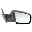 Driver and Passenger Side Mirror, Manual Adjust, Non-Heated, Manual Folding, Textured Black, No Signal Light, No Memory, No Puddle Light, No Auto-Dim, No Blind Spot Feature