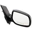 Sedan Driver and Passenger Side Mirror, Power Adjust, Non-Heated, Manual Folding, Paintable, No Signal Light, No Memory, No Puddle Light, No Auto-Dim, No Blind Spot Feature