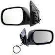 Driver and Passenger Side Mirror, Power Adjust, Non-Heated, Manual Folding, Paintable, No Signal Light, No Memory, No Puddle Light, No Auto-Dim, No Blind Spot Feature