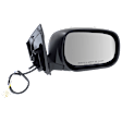 Driver and Passenger Side Mirror, Power Adjust, Non-Heated, Manual Folding, Paintable, No Signal Light, No Memory, No Puddle Light, No Auto-Dim, No Blind Spot Feature