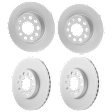 Front and Rear Brake Disc, G-Coated, Plain Surface, 5 Lugs